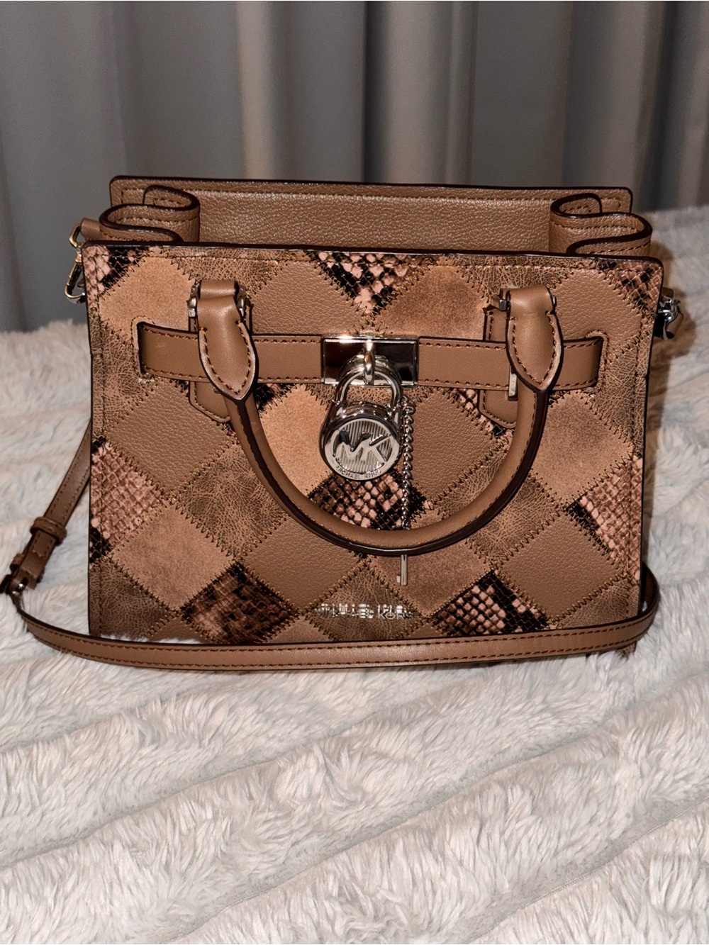 Michael Kors Hamilton Small Patchwork Satchel